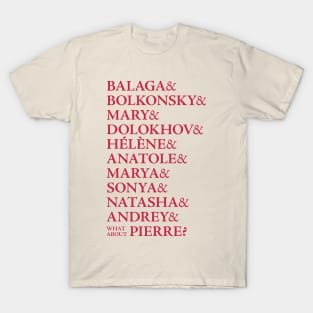 Natasha, Pierre & the Great Comet of 1812 Ampersand Names T-Shirt